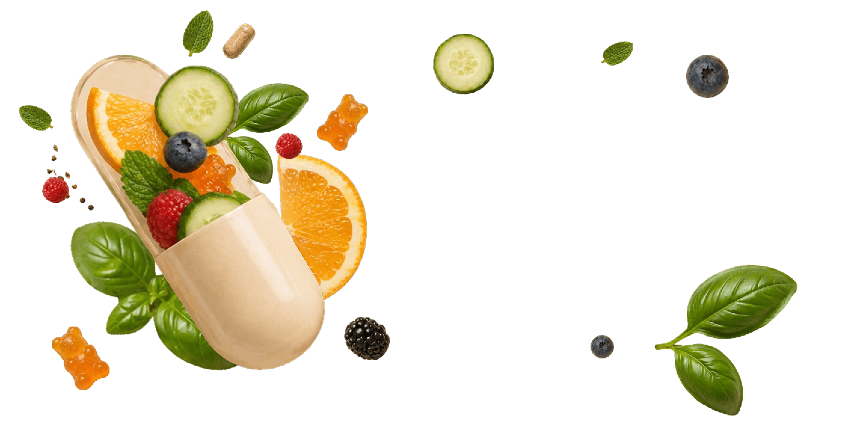 capsule and fruits