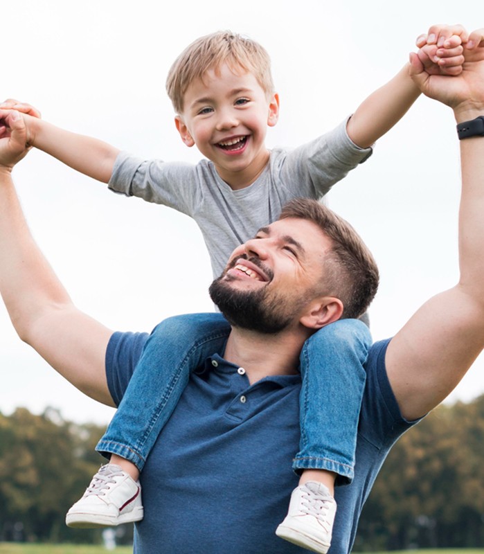 dad and child