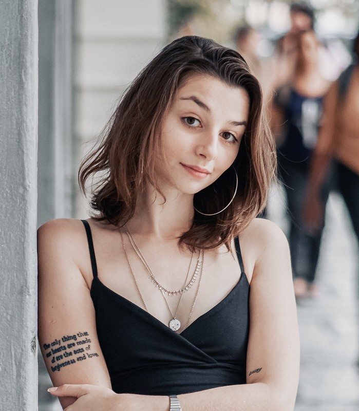 a woman